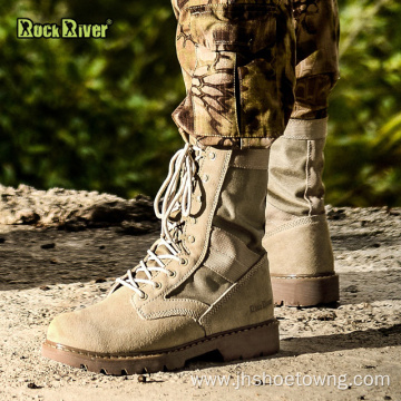 Mens Leather Military Boot Combat Ankle Boots